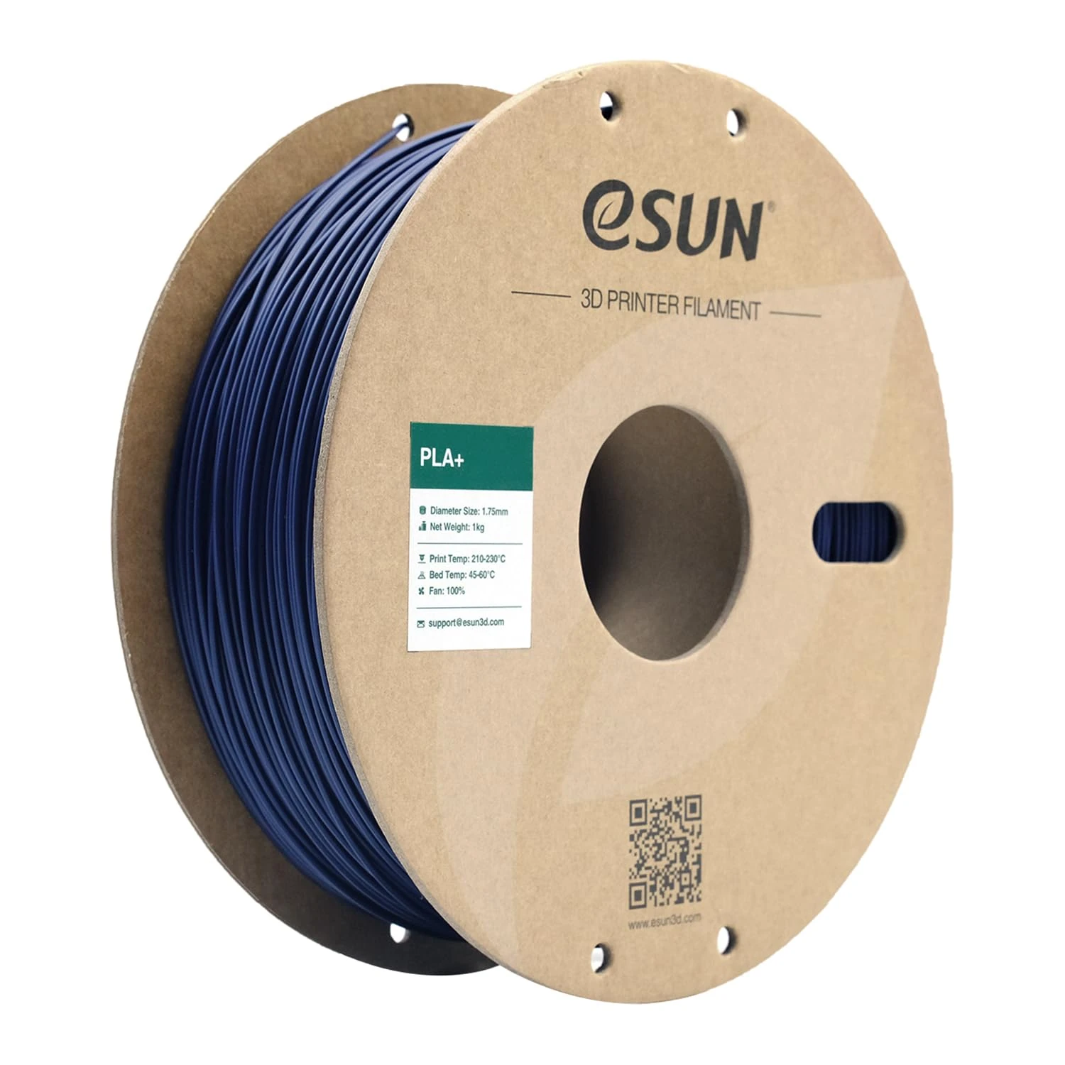 eSUN PLA+ Filament 1.75mm, Enhanced Toughness 3D Printer Filament PLA Plus, Dimensional Accuracy +/- 0.03mm, 1KG Spool (2.2 LBS) 3D Printing Filament for 3D Printers, Dark Blue