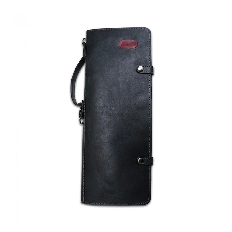 Ahead Black Handmade Leather Stick Case W/Drum Key Holder