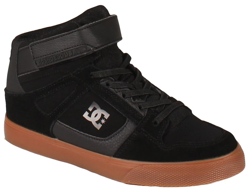 Dc Shoes Pure High-top Elastic Sneaker, Black/Gum, 13 UK - Image 1