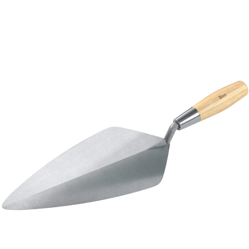 Bon 72-582 Brick Trowel Forged 13-inch Narrow London Wood Handle
