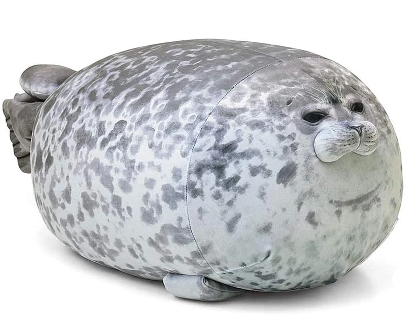 RUNYA Blob Seal Pillow Cute Chubby Seal Plush Toy Stuffed Animals