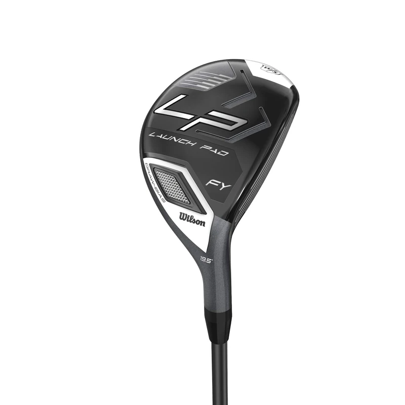 Wilson Men's W/S Launch Pad FY Club Hybrid, A-Flex, For Right-Handed Golfers, Graphite, 19.5 Degree Loft