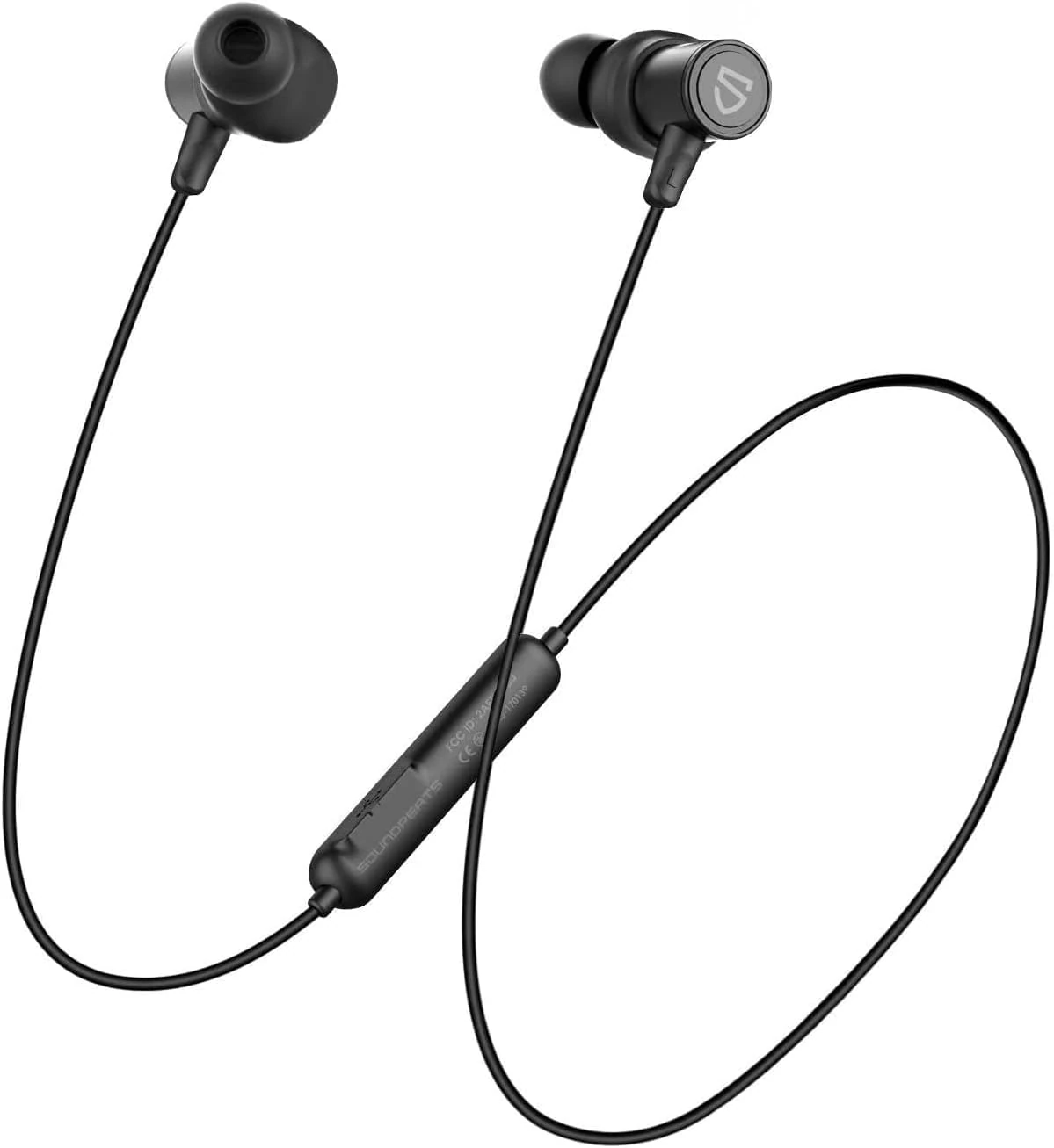 SoundPEATS Q30 HD+ Bluetooth Earphones with Mic, Wireless Earbuds Magnetic IPX5 Running Headphones, APTX-HD, cVc Noise Cancellation, 10mm Drivers, Super Bass, Lightweight, 12 Hours Playtime