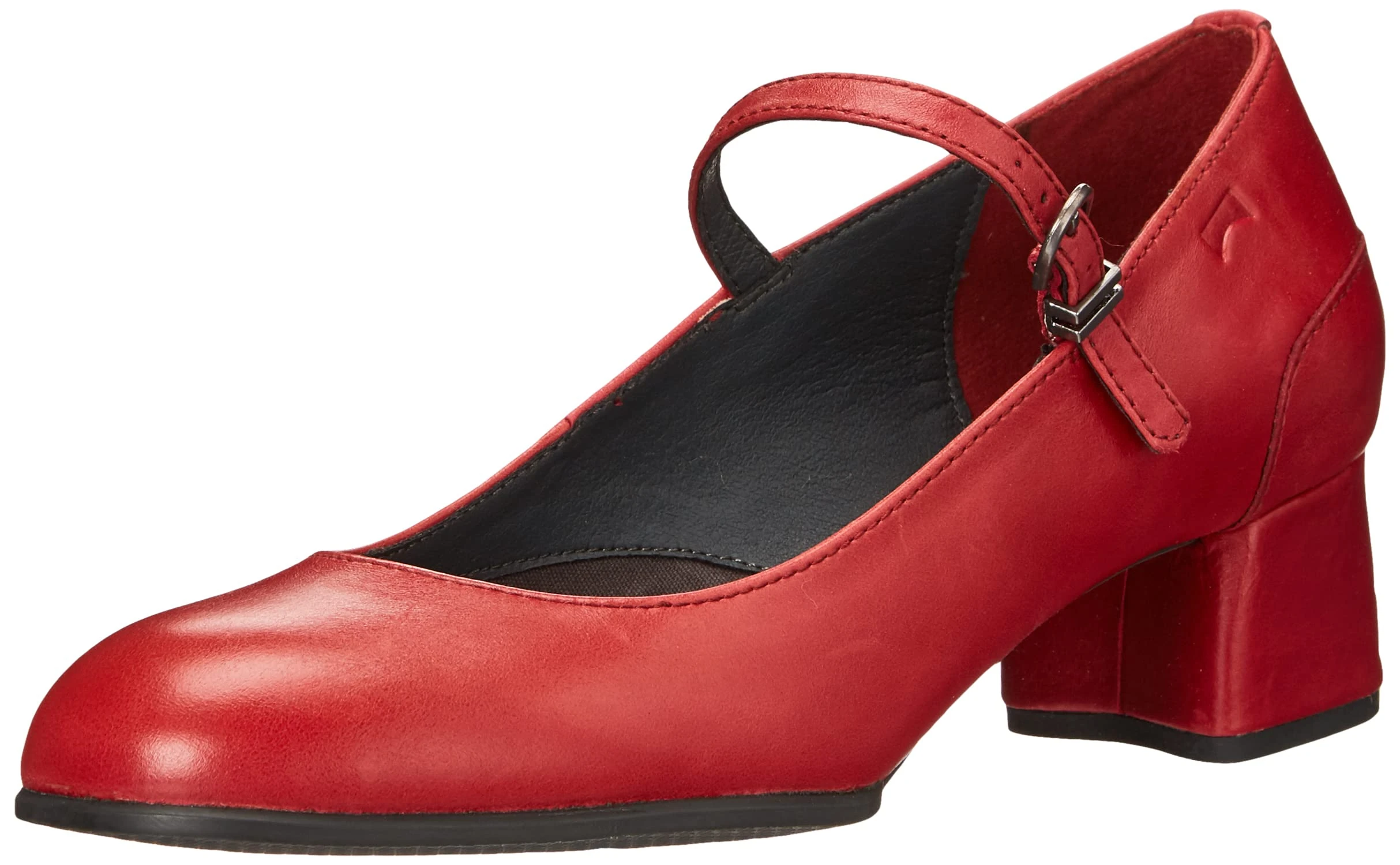 Camper Women's Katie Mary Jane Low Shoes, Medium Red, 6 UK