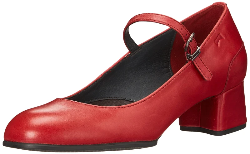 Camper Women's Katie Mary Jane Low Shoes, Medium Red, 5 UK