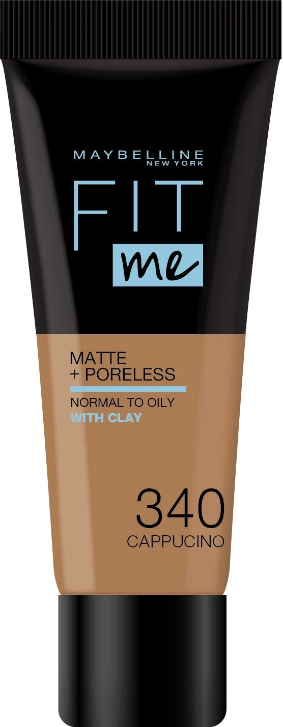 Maybelline New York - Matte and Poreless Fluid Tone on Tone Fit Me - Shade: 340 Cappuccino, NU