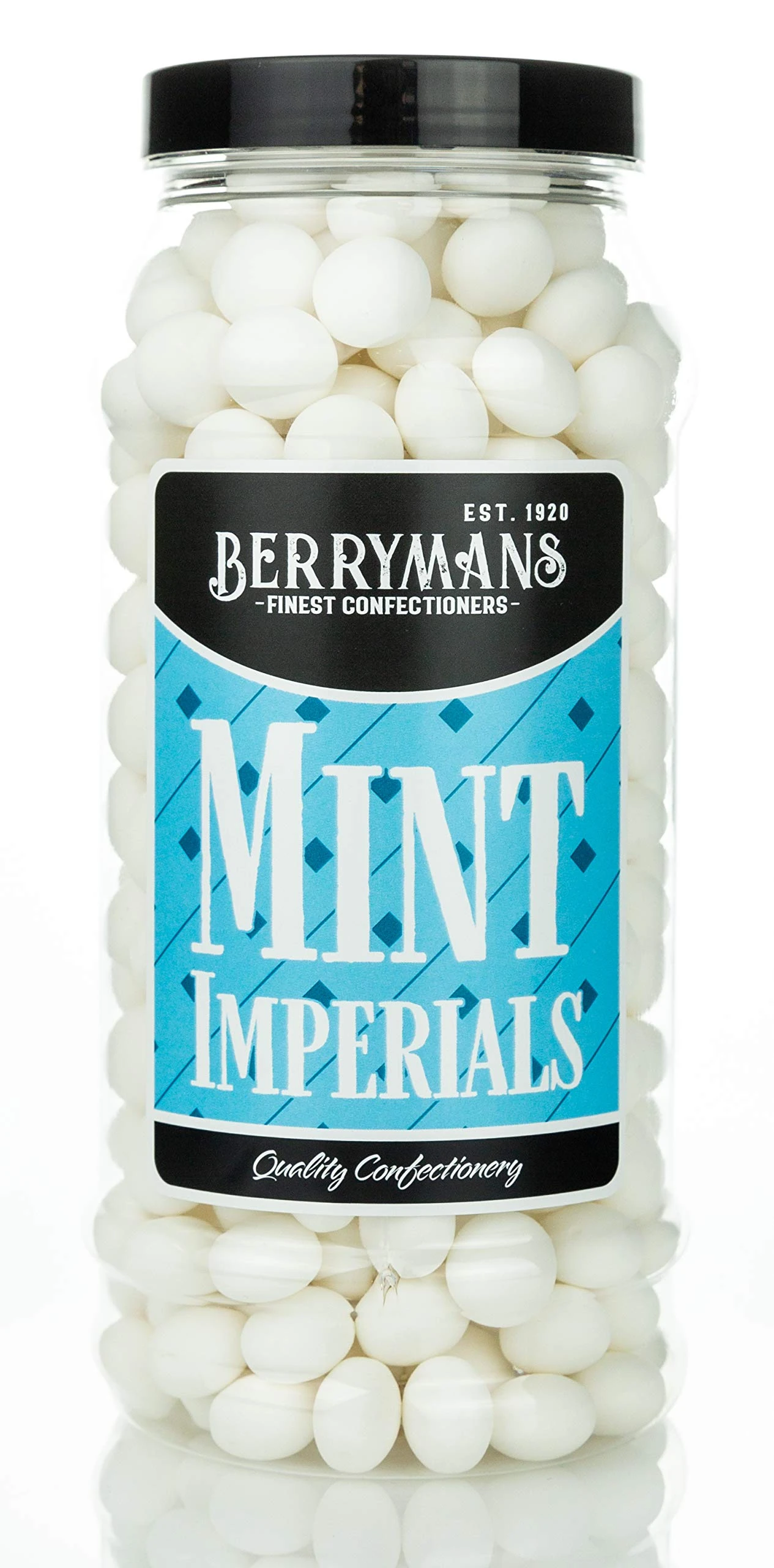 Original Mint Imperials Retro Sweets Gift Jar By Berrymans Sweet Shop - Classic Sweets, Traditional Taste.