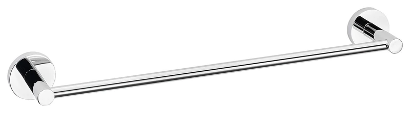 tesa EXXCELLENT Single Towel Rail - Self-Adhesive Towel Bar in Stainless-Steel Design - Wall-Mounted Towel Holder - Waterproof, incl. Power.Kit Adhesive Solution - 50mm x 500mm x 85mm