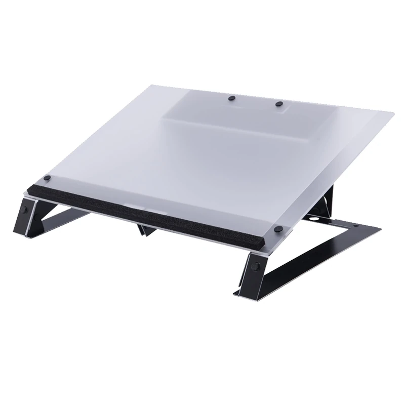 R-Go Read2Write Document Holder, Writing Slope, Adjustable, for documents/folders/dossiers, Matte Acrylic