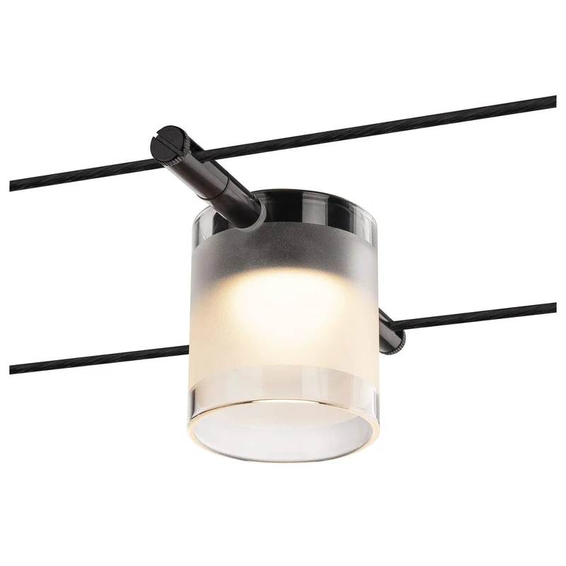 SLV Wire System Spot Comet Wire Light for TENSEO/Spotlight, LED spot, Ceiling Spotlight, Ceiling Light, Indoor Lighting / 2700K 410lm Black 120 Degrees