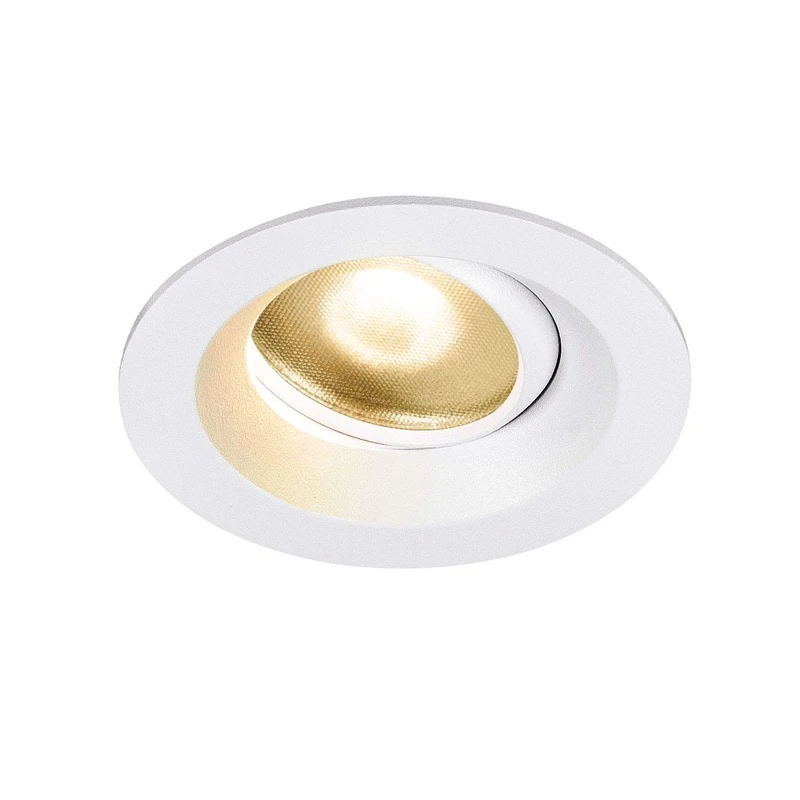 SLV recessed Ceiling Light DINGILO/LED Spotlight, floodlight, Ceiling Spotlight, recessed Light, Indoor Lighting / IP20/IP44 2700K 4.4W 330lm White 40 Degrees