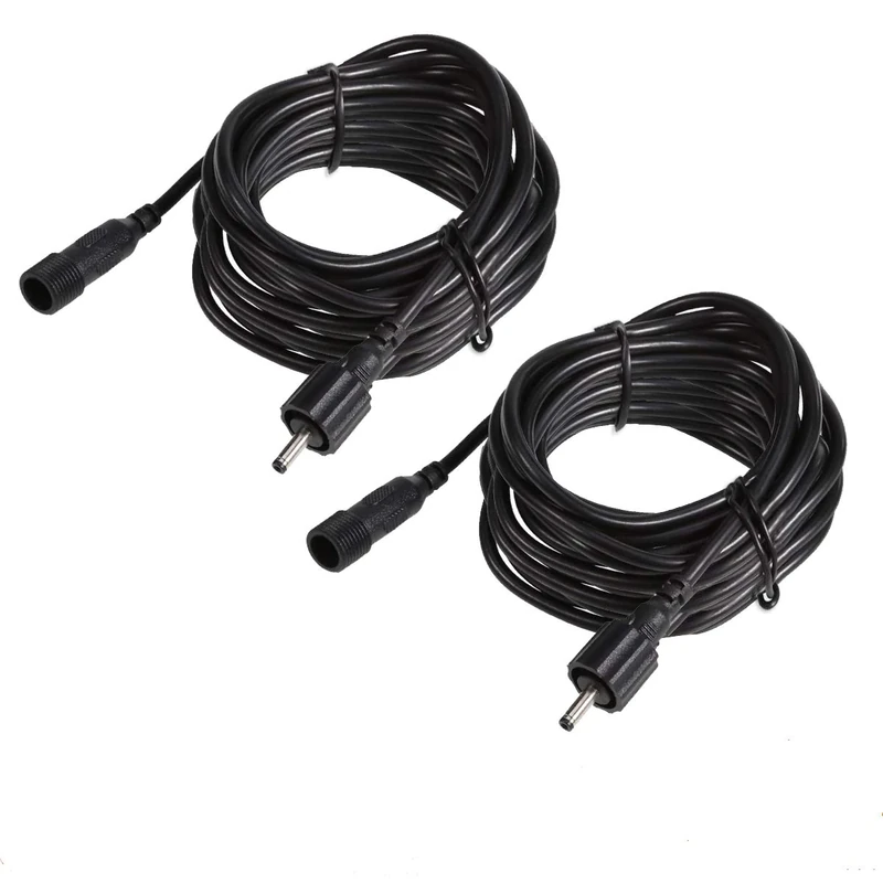 ECOWHO Extension Cable, 2 Pack Extension Lead Waterproof Cord Anti-Corrosion Wiring for Garden Lights Path Lighting LED Landscape Spotlights (4m) - Image 1