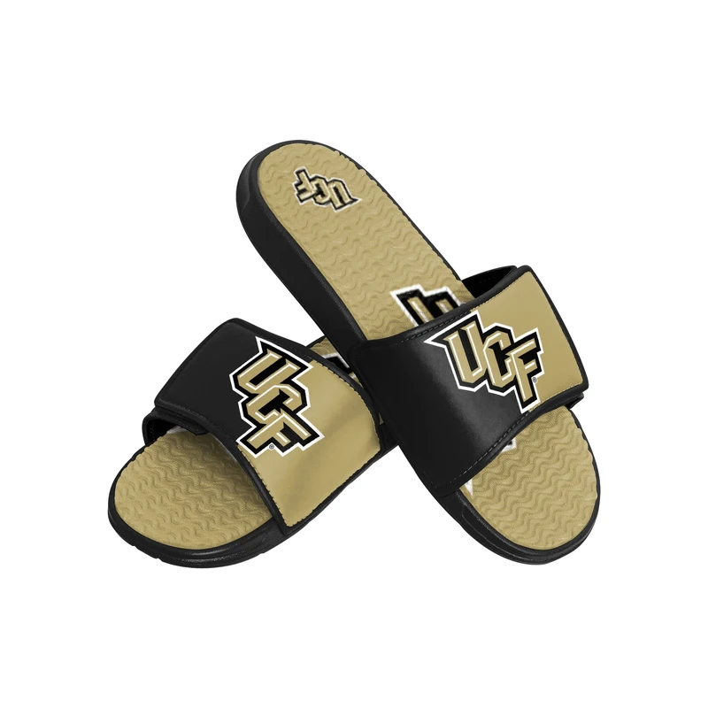 FOCO Men's NCAA College Team Logo Athletic Sport Shower Flip Flop Sandals Gel Slides - Image 1