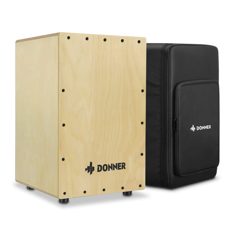 Donner DCD-1 Birch Wood Cajon Drum Kit with Carrying Bag