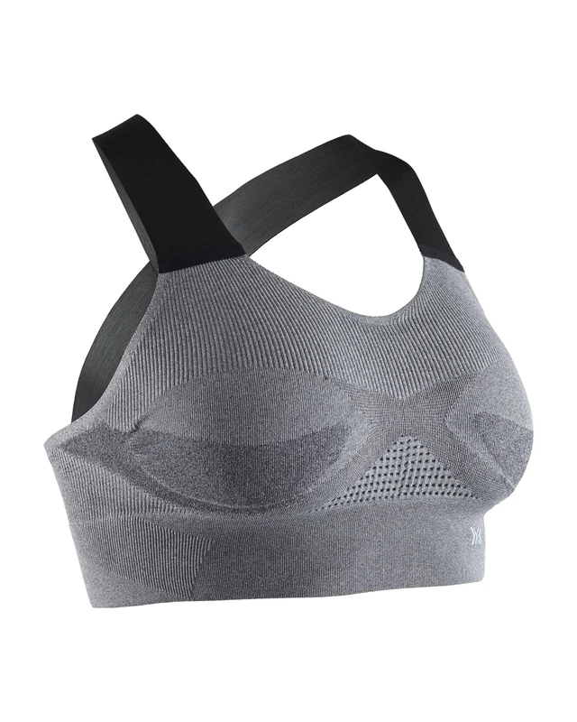 X-Bionic Energizer 4.0 Sports Bra Training Fitness Gym Jogging Wireless Bra - Pearl Grey Melange, X-Small