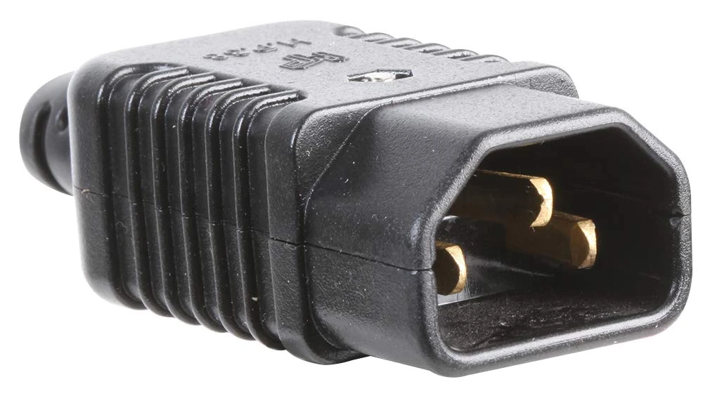 Pro Elec PEL00577 Rewireable IEC C14 mains Plug, Black