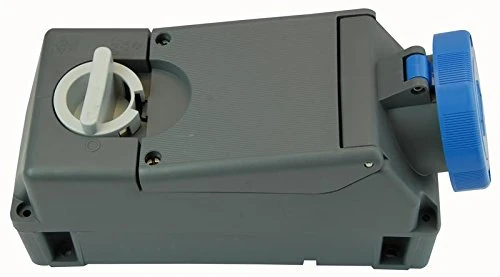 Pro Elec T m3263KIR 32A 240V 2P+E Switched Socket Outlet with RCD/MCB Compartment