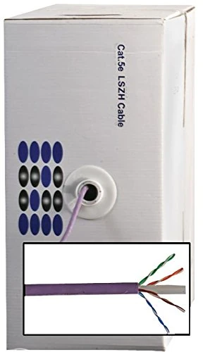 Pro Power PP01219 5.2 mm Cat5e Network LSZH Cable, 305 m