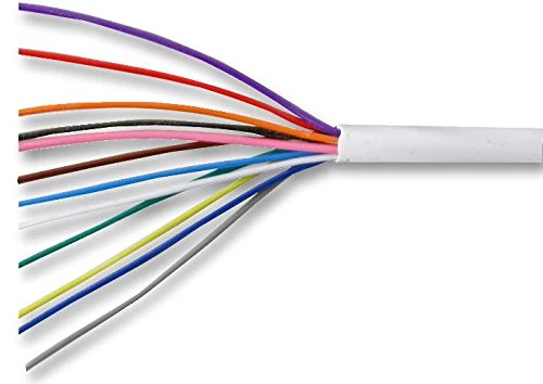 Pro Power 12CAL MCCA Alar m/Signal Cable, CCA Conductors 12-Core PVC Jacket White 100 m