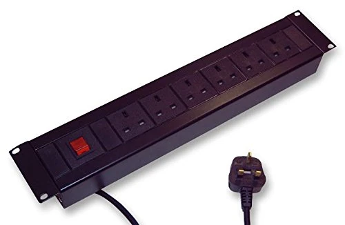 Pro Elec X196S 6 Way Switched PDU, 19" Rack Mount