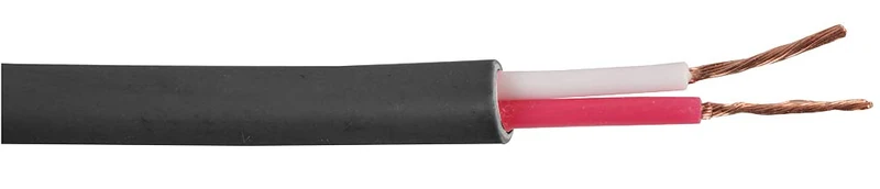 Pro Power 2CSPKCBL0.75BLK100 m 2-Core Unscreened Speaker Cable, 24/0.20 mm, Black, 100 m