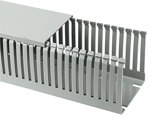 Pro Power GF-A6/4 80 X 80 80x80 mm Narrow Open Slot Trunking, Grey, 2 m, Pack of 4