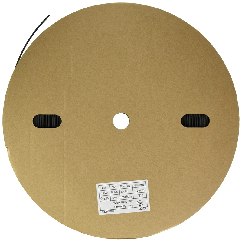 Pro Power HFTW13635 3.20 mm Heatshrink Tubing, 2:1 Thin Wall, 100 m
