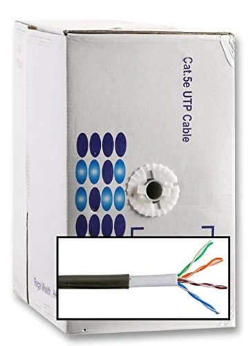 Pro Power PP0028 Outdoor Ethernet Cat5e UTP Cable, Black, 305 m