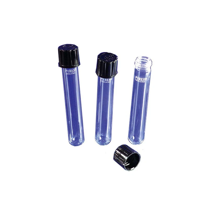 Scilabware 1636/24MP Pyrex Plugged PBT Glass Test Tube, 8 ml, Pack of 40