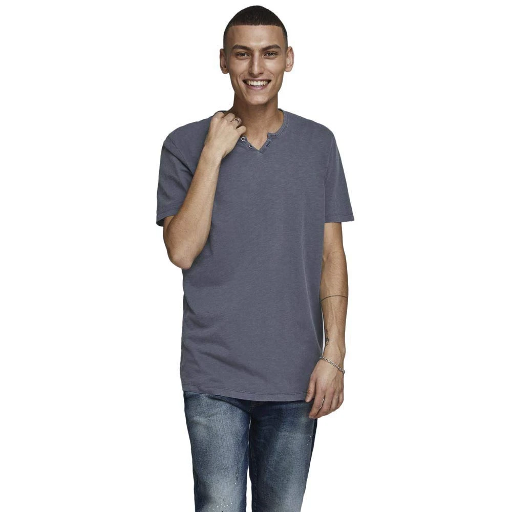 JACK & JONES Men's JJESPLIT Neck TEE SS NOOS, Navy Blazer/fit: Slim, XS/XL