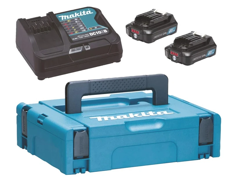 MAKITA 197658-5 Power Pack 12 V (2 x 2.0 Ah) with Makpac Charger