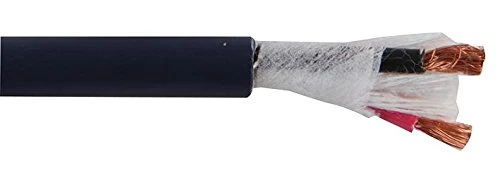 PRO POWER 2.5mm² 2-Core Professional Speaker Cable – 50m Reel, Black PVC Jacket, Oxygen-Free Copper for SR & PA Systems – PP01385