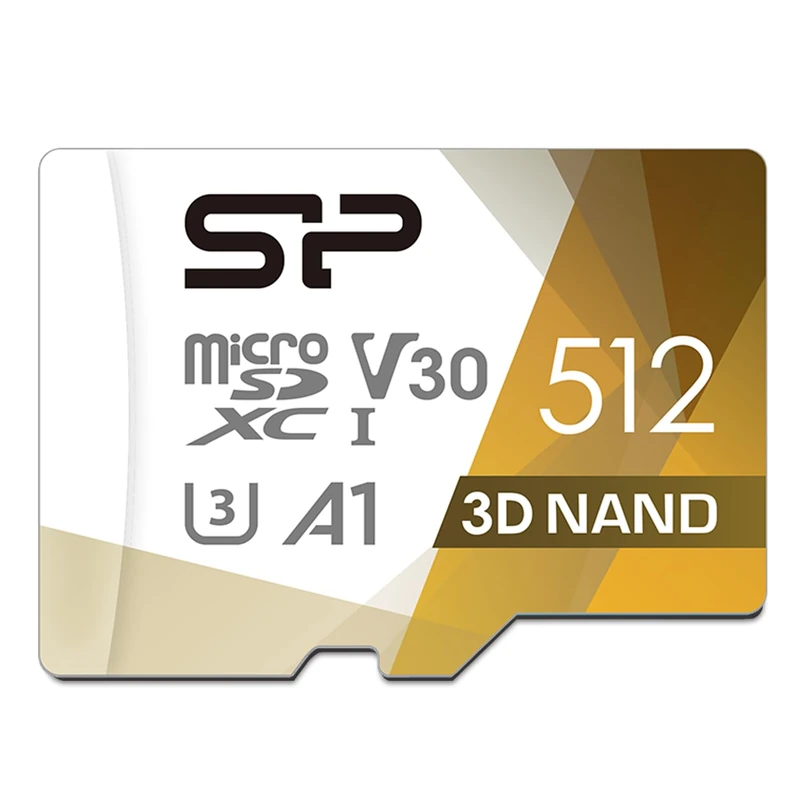 SP Silicon Power 512GB Micro SD Card U3 Nintendo-Switch Compatible, SDXC microsdxc High Speed MicroSD Memory Card with Adapter