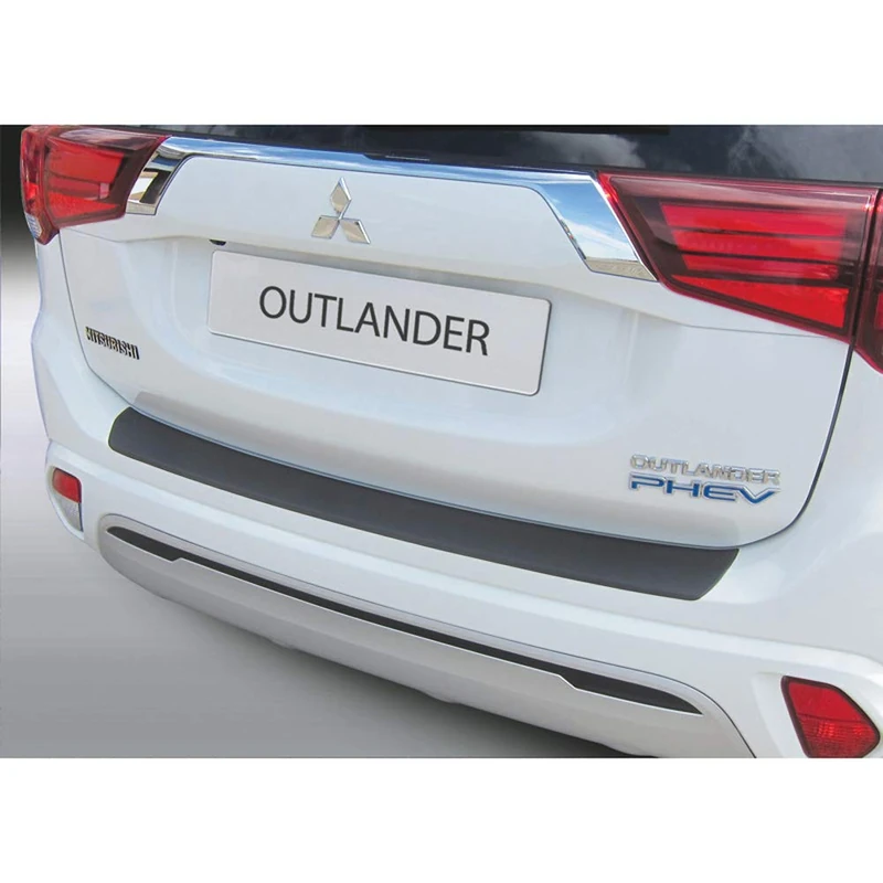 RGM ABS Rear bumper protector compatible with Mitsubishi Outlander PHEV 2015- Black