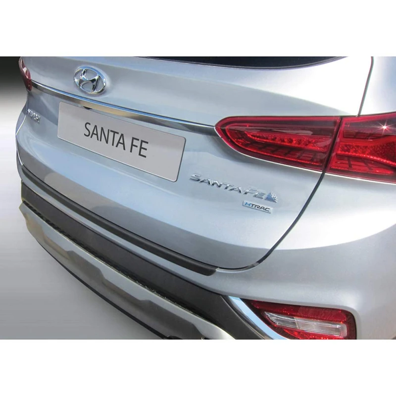 RGM ABS Rear bumper protector compatible with Hyundai Santa Fé 7-Persons 2018-2020 Black