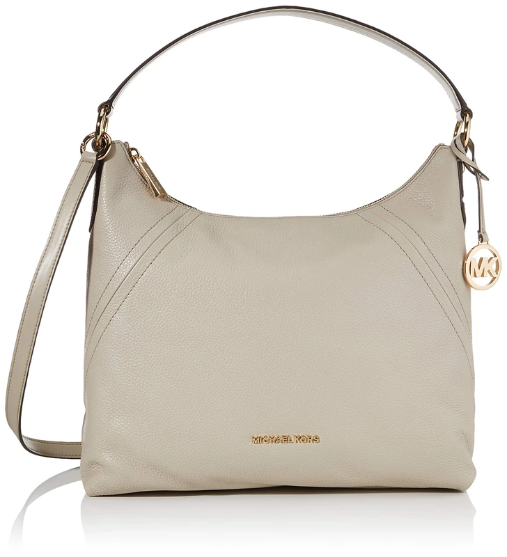 Michael Kors Women's Aria LG SHLDR, One Size, Light Sand, Large - Image 1