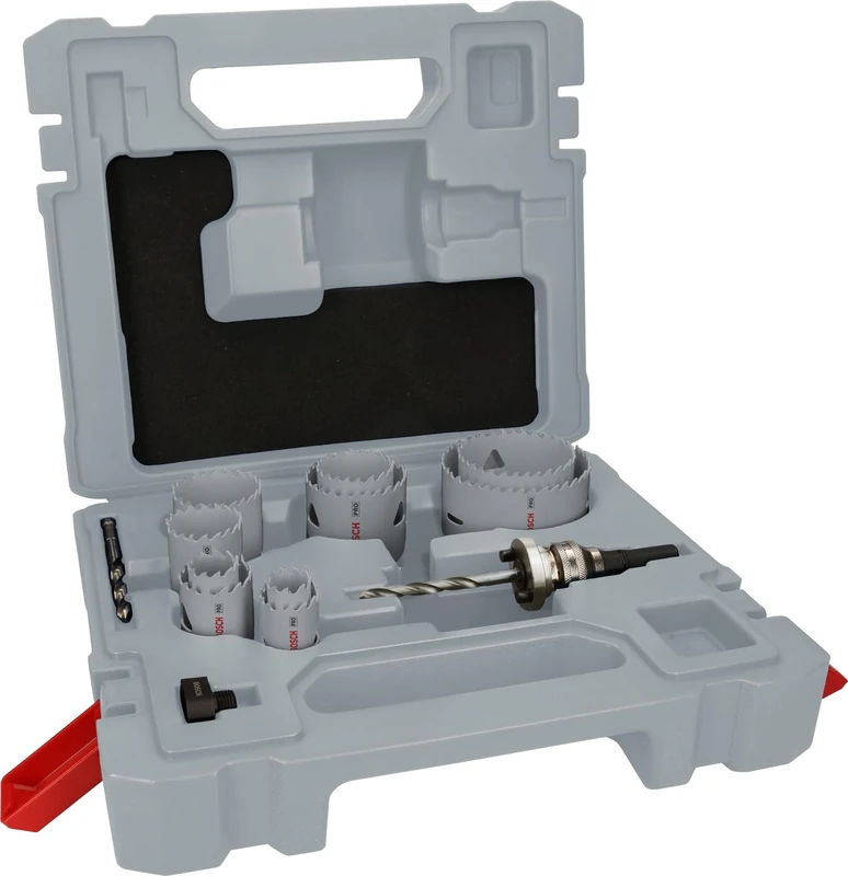 Bosch 10 x Pro Multi Material Hole Saw Set (for Softwood, Drywall, Diameter 22-64 mm, Professional Accessories Drill)