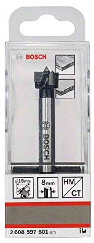 Bosch 1x EXPERT Laminated Wood Hinge Cutting Drill Bit (for Plastic coated boards, Solid wood furniture board, Ø 35,00 mm, Professional Accessory Standing Drill)