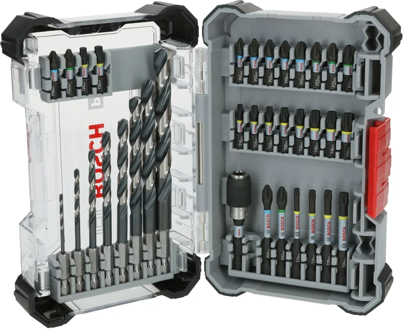 Bosch 35x PRO Impact Metal Set, 35 Pieces (for Steel, Cast Iron, 200 x 107 mm, Professional Accessory Screwdriver, Screwdriver)