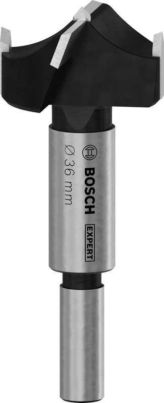 Bosch 1x Expert Laminated Wood Hinge Cutting Drill Bit (for Plastic Coated Boards, Solid Wood Furniture Board, Ø 36,00 mm, Professional Accessory Standing Drill)