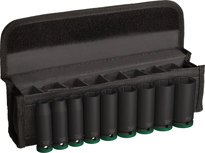 Bosch 9X PRO Impact Socket Set (83 x 46 mm, Professional Accessory Drills and Drivers)