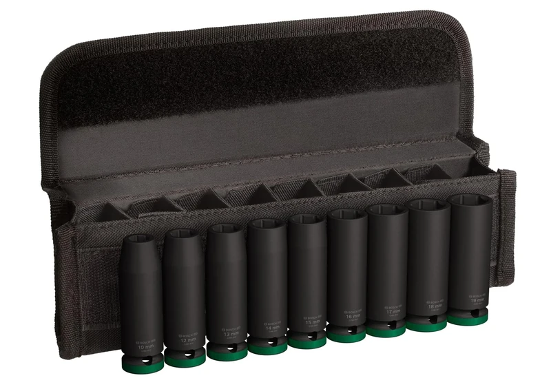 Bosch 9X PRO Impact Socket Set (83 x 36 mm, Professional Accessories Drill and Screwdriver)