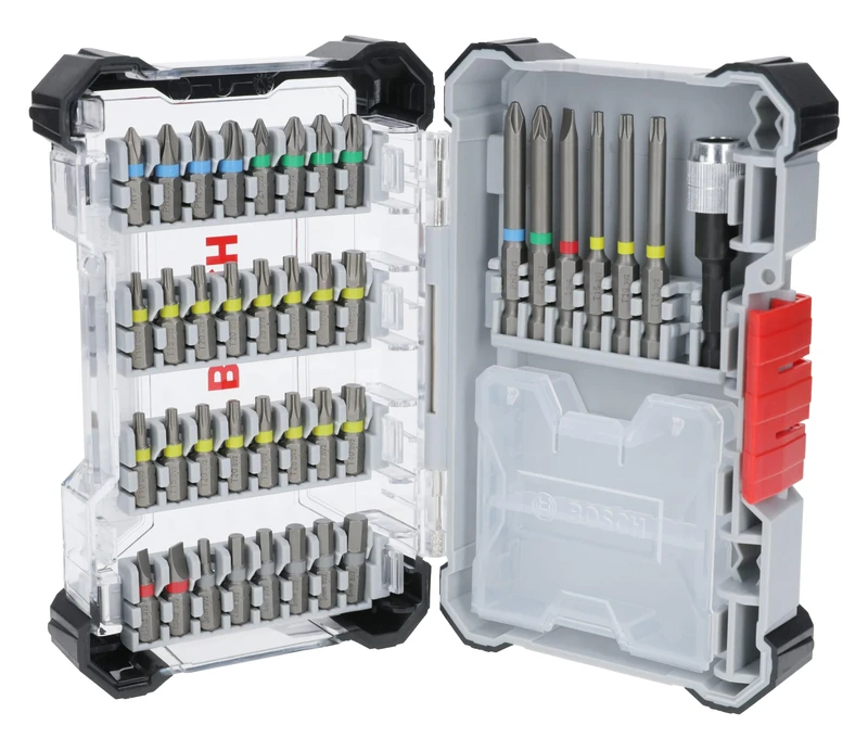 Bosch 40 Pieces Extra Hard Screwdriver Bit Set, 40 Pieces (197 x 110.5 mm, Professional Accessories, Screwdriver, Drill)