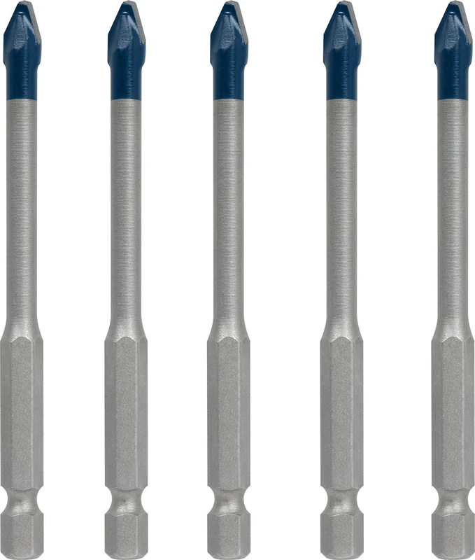 Bosch 5X Expert HEX-9 HardCeramic Drill Bit Set (for Hard Ceramic Tiles, Soft Ceramic Tiles, Ø 6,0, 6,0, 6,0, 6,0, 6,0 mm, Professional Accessory Impact Drill/Driver, Drill Drivers)
