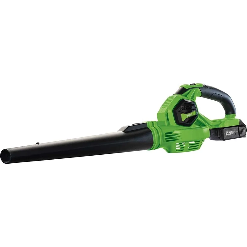 Draper D20 Cordless Leaf Blower 230V | 20V Li-ion Battery Powered | 13000 rpm Motor Speed | 210km/h Air Speed Blower | Variable Speed Gardening Tool | Extension Nozzle | 70526