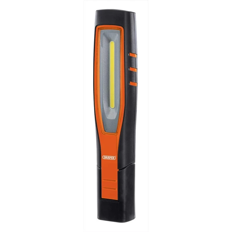 Draper 11761 7W COB LED Rechargeable Inspection Lamp, Orange