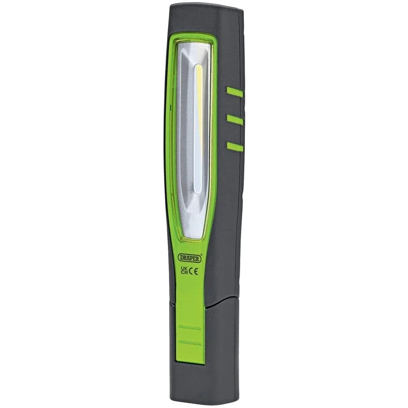 Draper 11759 7W COB LED Rechargeable Inspection Lamp, Green