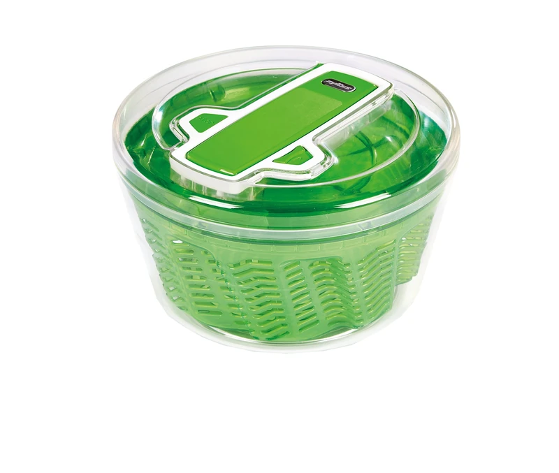 Zyliss Swift Dry Salad Spinner, 3.5L, Green, Unique AquaVent™Technology, One-Handed Fast Pump Action, Quick Brake, Non-Slip Base, Easy Cleaning, Plastic