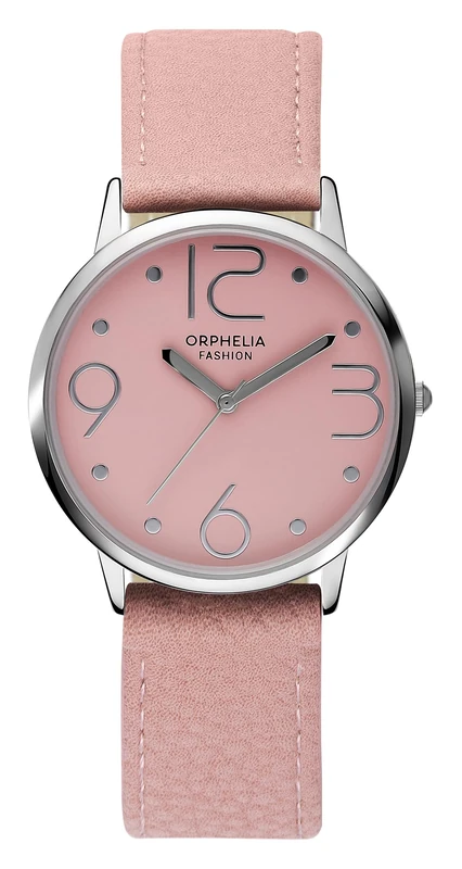 Orphelia Fashion Womens Analogue Watch Oblivious with Leather Strap,Pink
