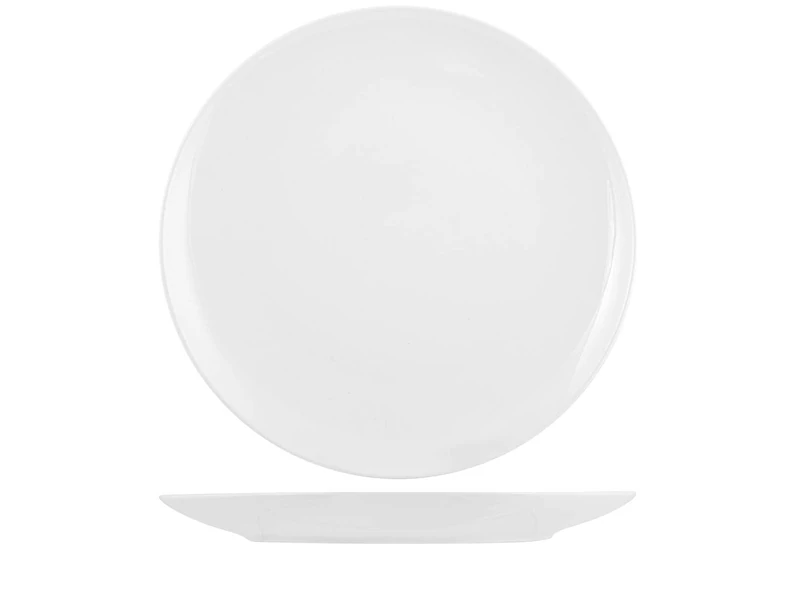 H&H 832529 Set of 12 Dinner Plates, New Bone China, 27 cm